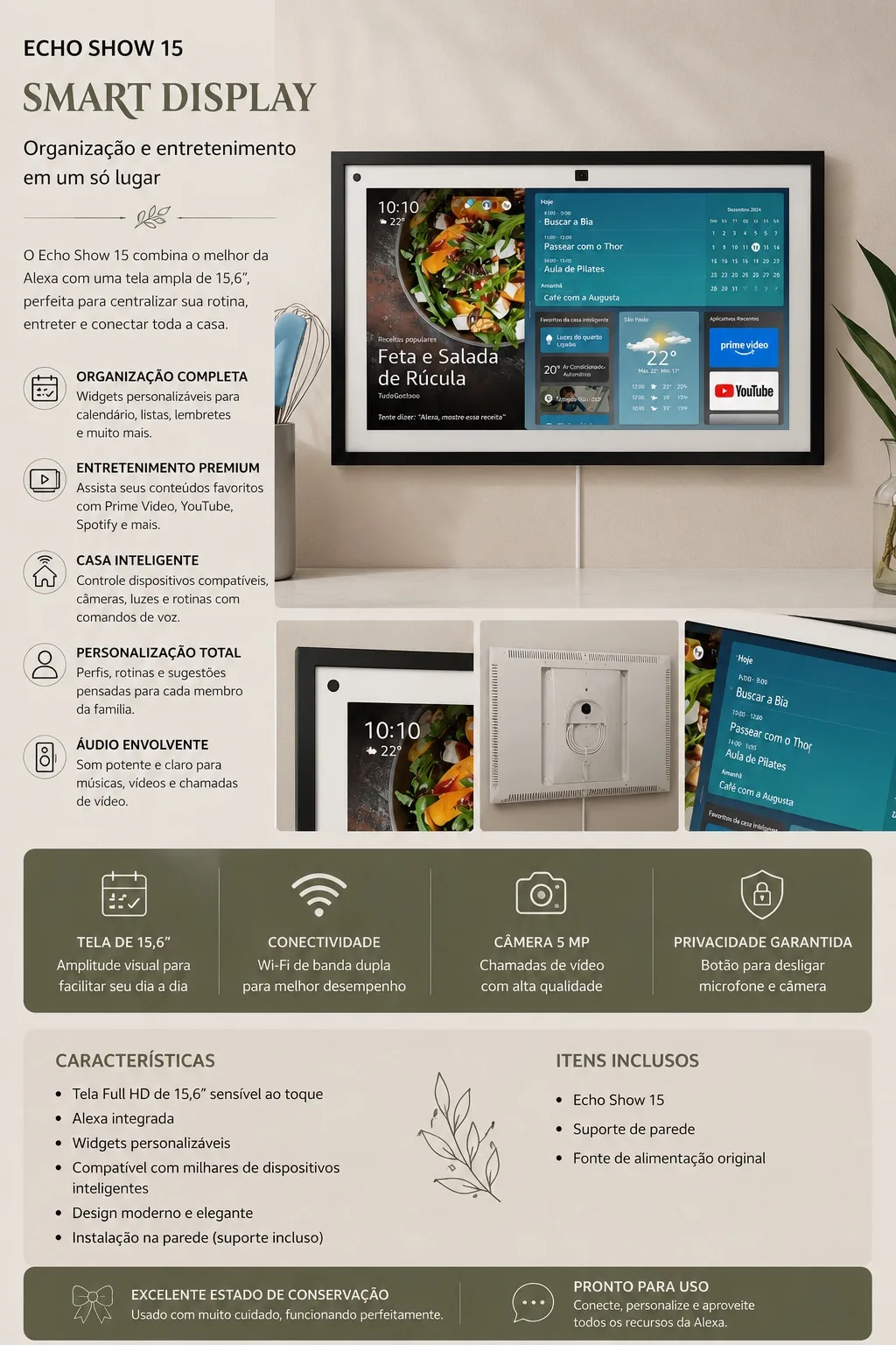 Alexa Echo Show 15 — Smart Display