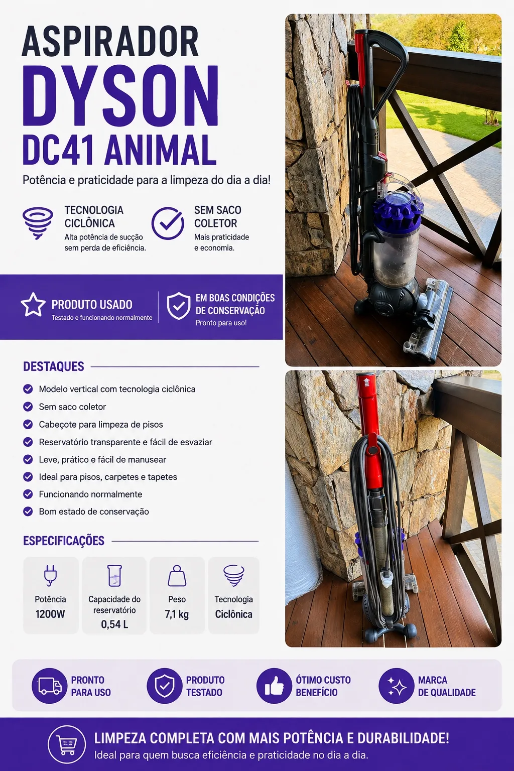 Aspirador Dyson DC41 Animal