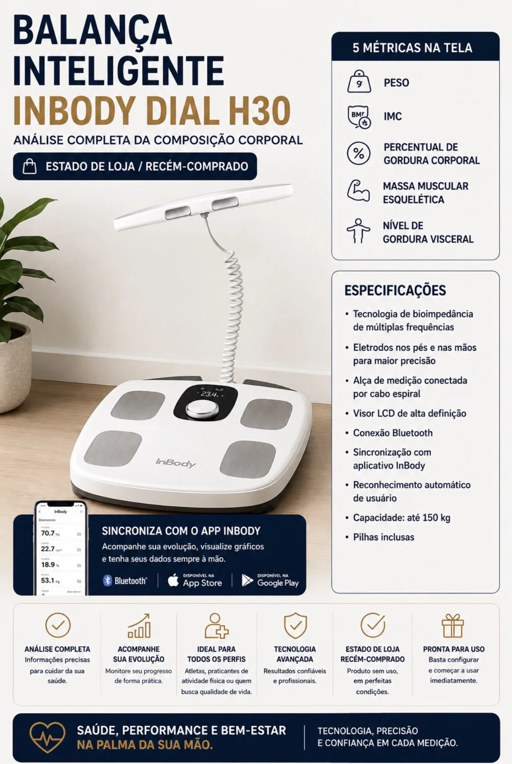 Balança Inteligente InBody Dial H30