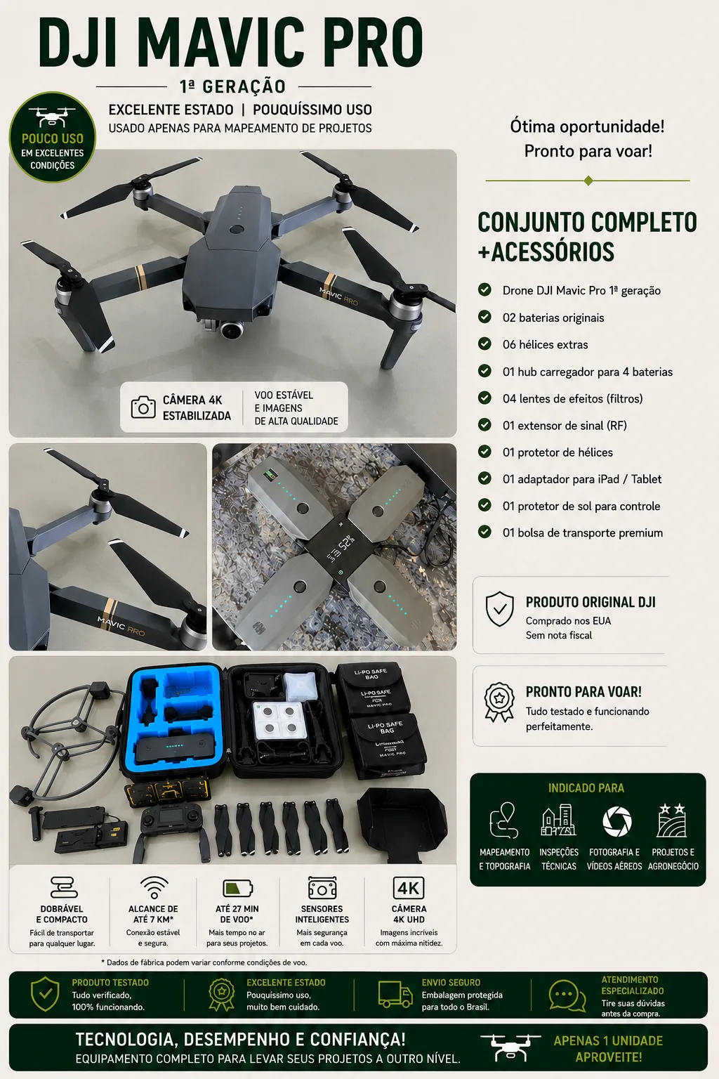 DJI Mavic Pro Kit Completo