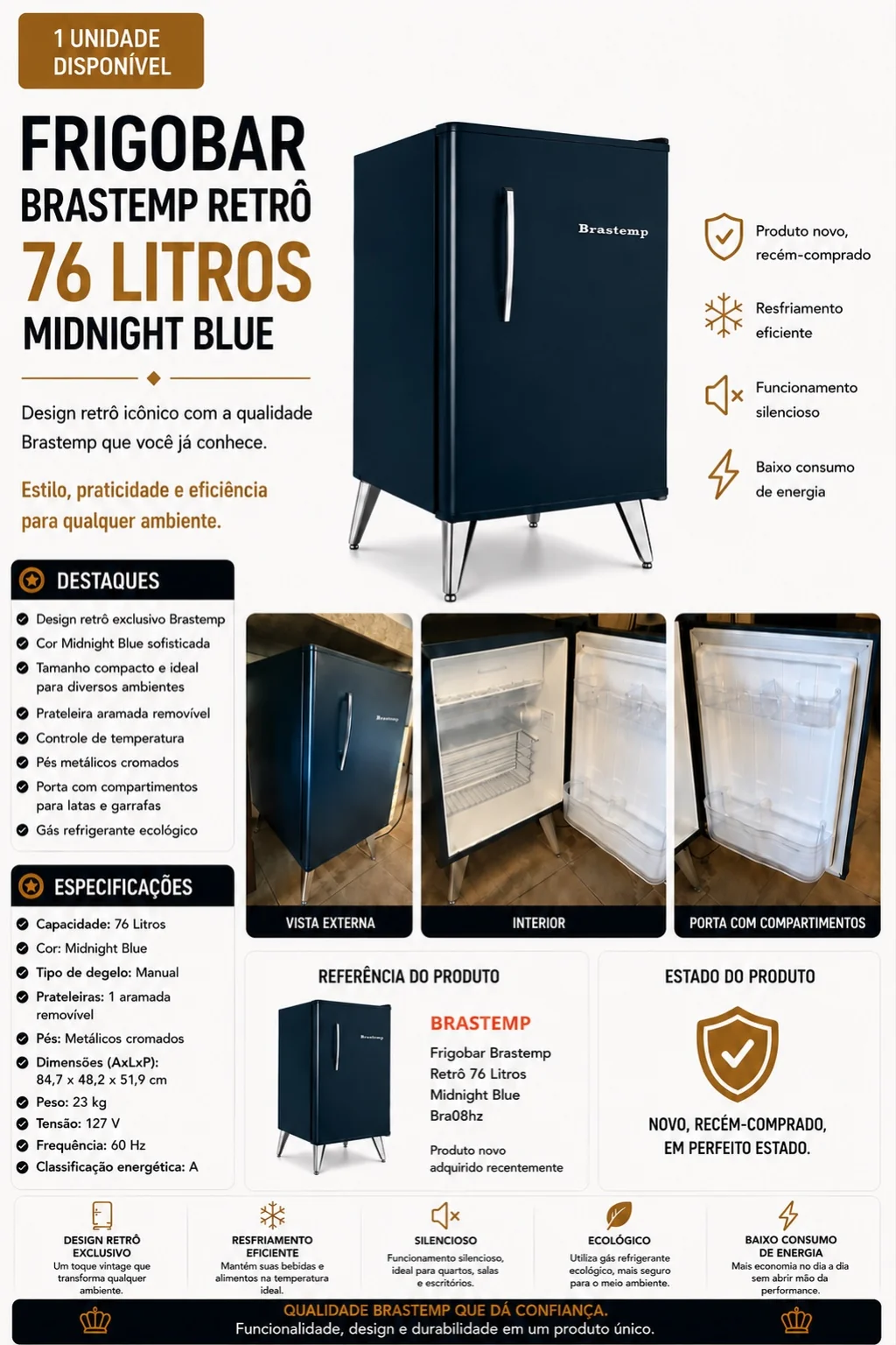 Frigobar Retrô Brastemp