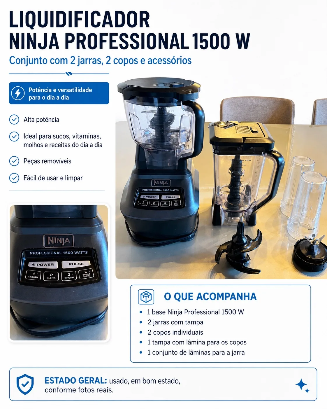 Liquidificador Ninja Professional 1500 W