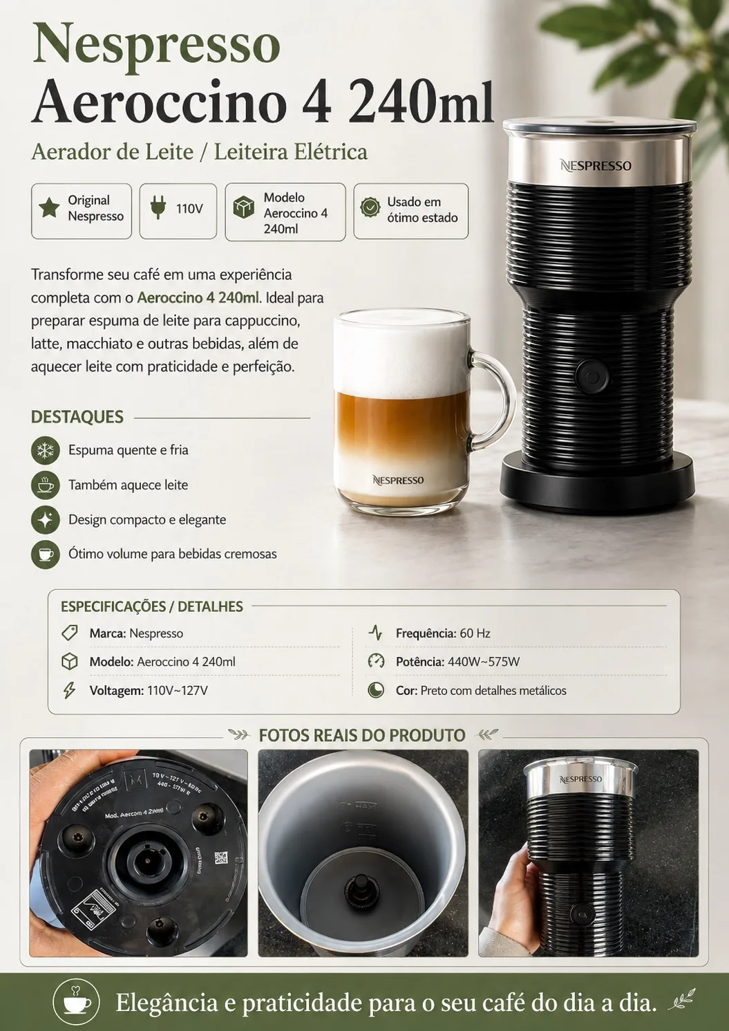 Nespresso Aeroccino 4 240 ml