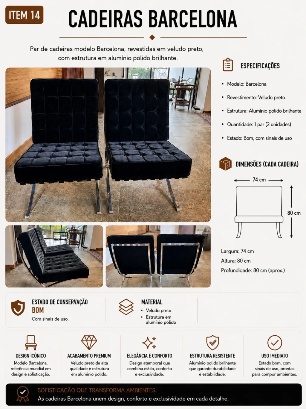 Poltronas Barcelona