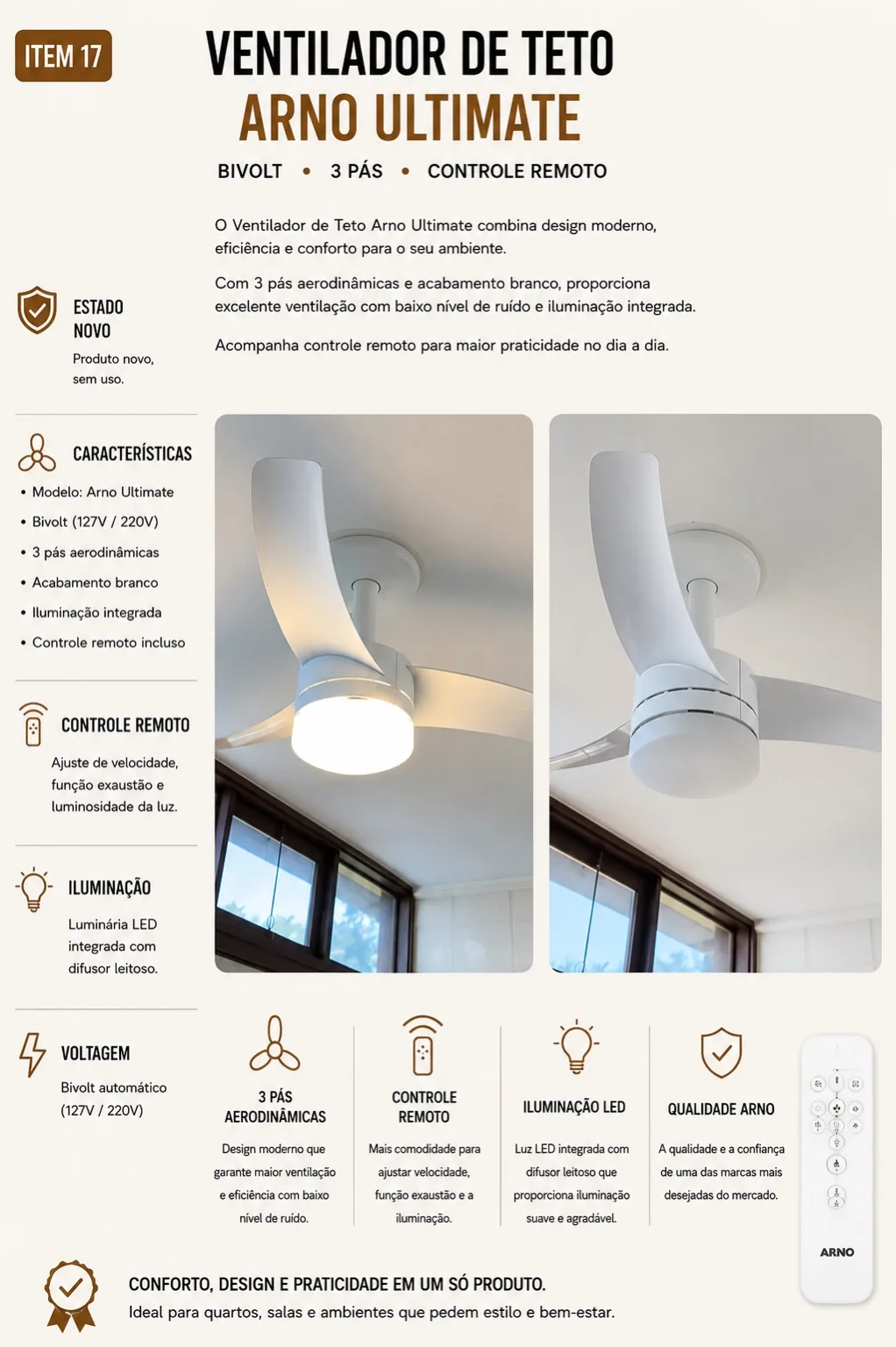Ventilador de Teto