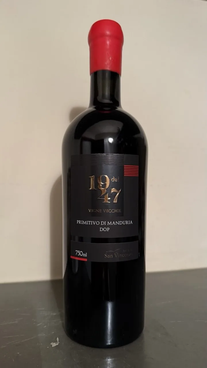 1947 dal Vigne Vecchie Primitivo di Manduria DOP 2018