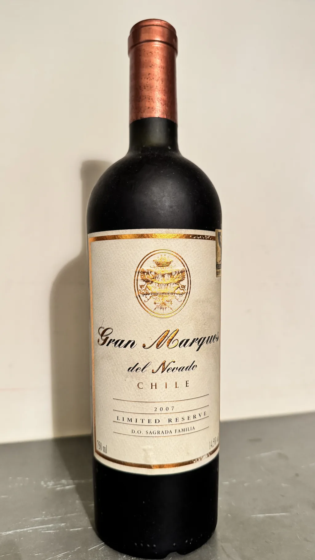 Gran Marques del Nevado Limited Reserve 2007