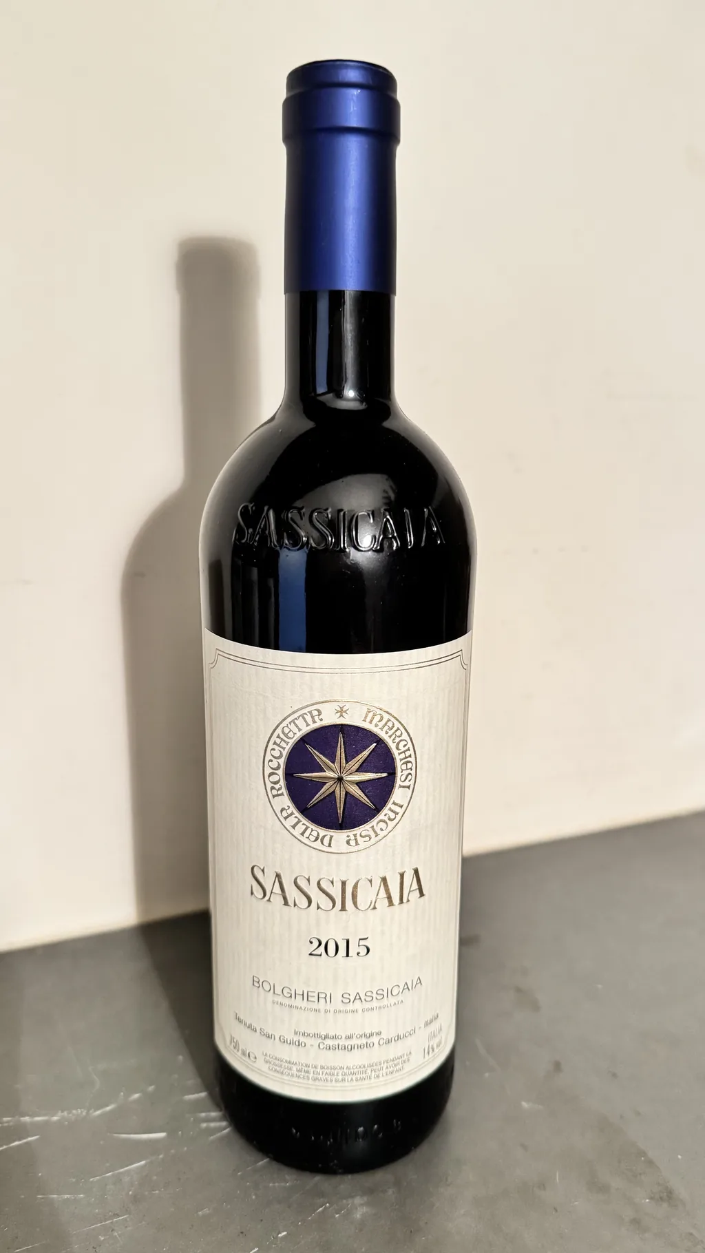Sassicaia Bolgheri 2015